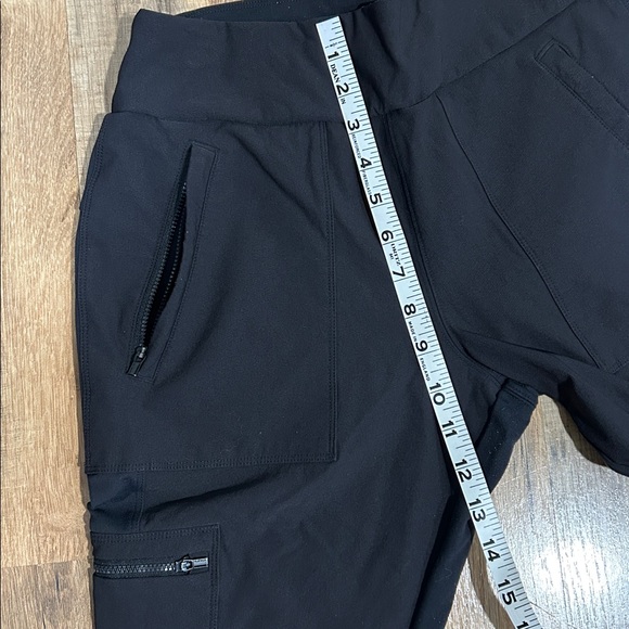 ATHLETA WOMENS HEADLANDS HYBRID TREK JOGGER PANTS BLACK SIZE 10 - Picture 6 of 8